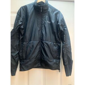 GORE Running Wear Jacket Black Full‎ Zip Lightweight Windproof